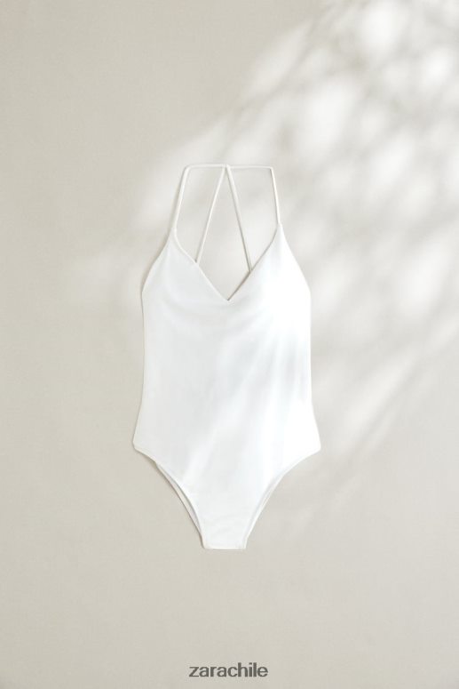 ropa cl Zara mujer traje de baño liso crudo JJ06N41822