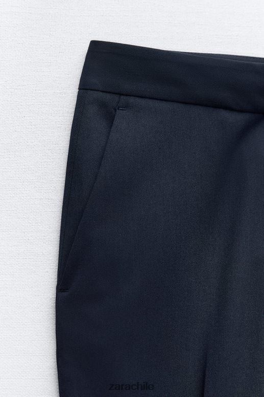 ropa cl Zara mujer pantalones acampanados largos Azul marino JJ06N4885