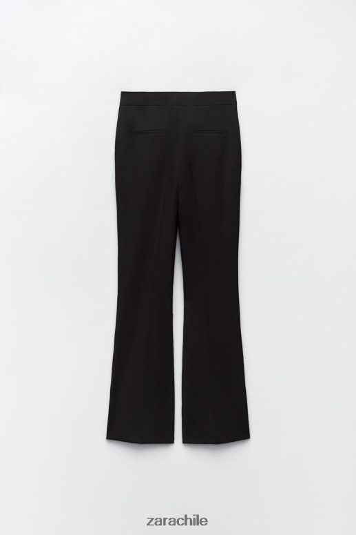 ropa cl Zara mujer pantalones acampanados largos negro JJ06N4892