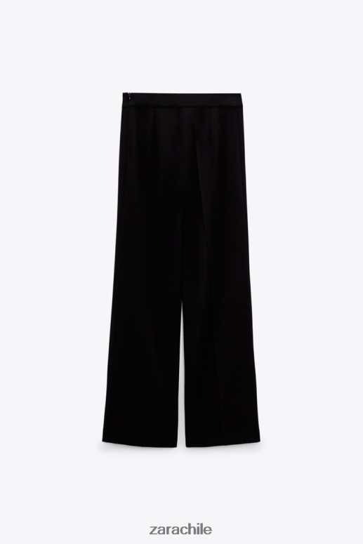 ropa cl Zara mujer pantalones largos y fluidos negro JJ06N4896