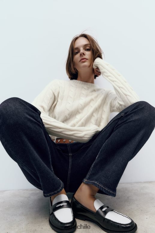 calzado cl Zara mujer mocasines en contraste Dos tonos JJ06N4739