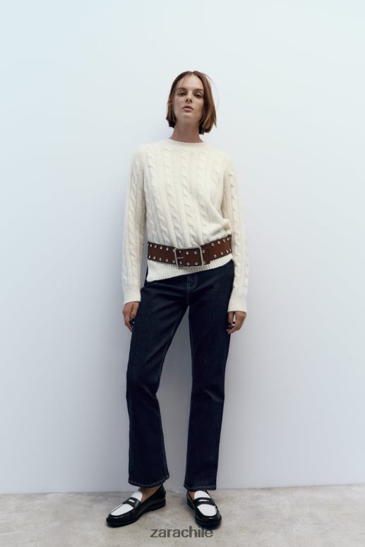 calzado cl Zara mujer mocasines en contraste Dos tonos JJ06N4739