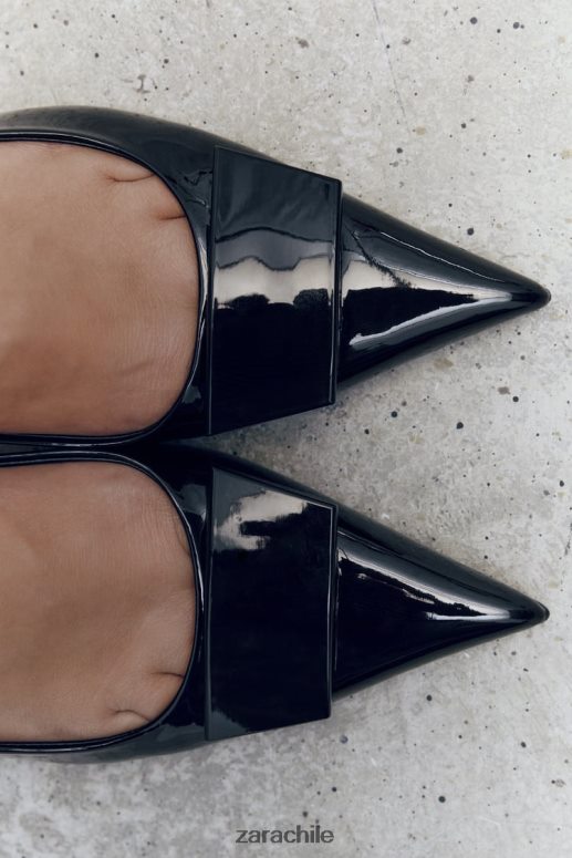 calzado cl Zara mujer zapatos de tacón con tira trasera negro JJ06N4735