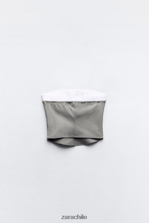 ropa cl Zara mujer boxer mixto gris JJ06N4254