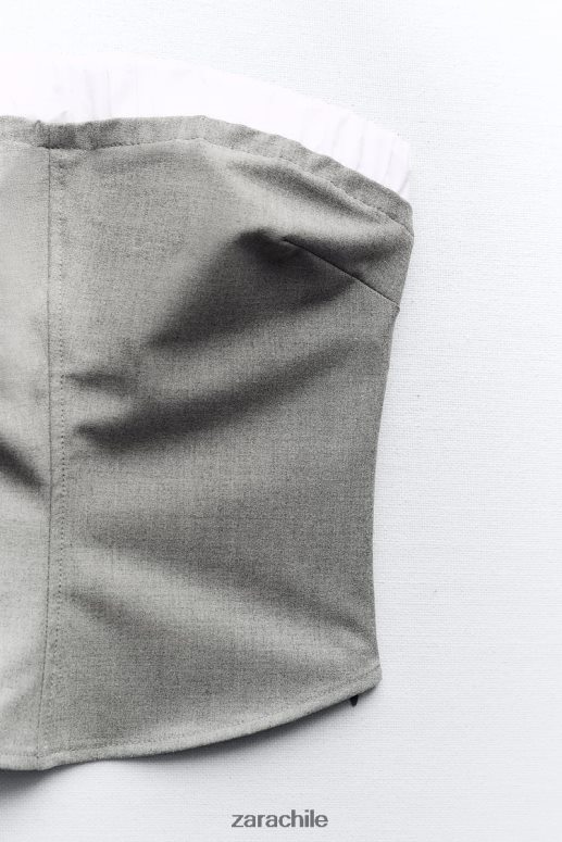 ropa cl Zara mujer boxer mixto gris JJ06N4254