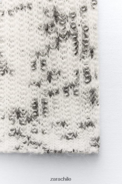 ropa cl Zara mujer top largo de punto mixto sólo uno JJ06N4261