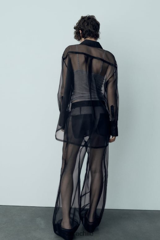 Camisa manga organza zara clearance