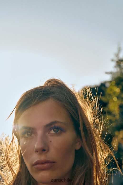 ropa cl Zara mujer camisa vaquera asimétrica trf azul JJ06N4452