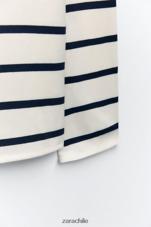 ropa cl Zara mujer Camiseta de algodón a rayas JJ06N4468