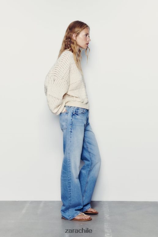 ropa cl Zara mujer bombardero rústico crudo JJ06N457