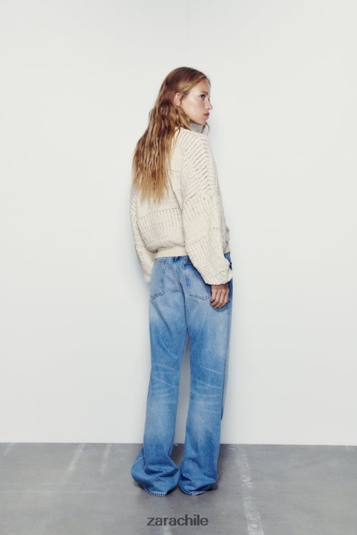 ropa cl Zara mujer bombardero rústico crudo JJ06N457