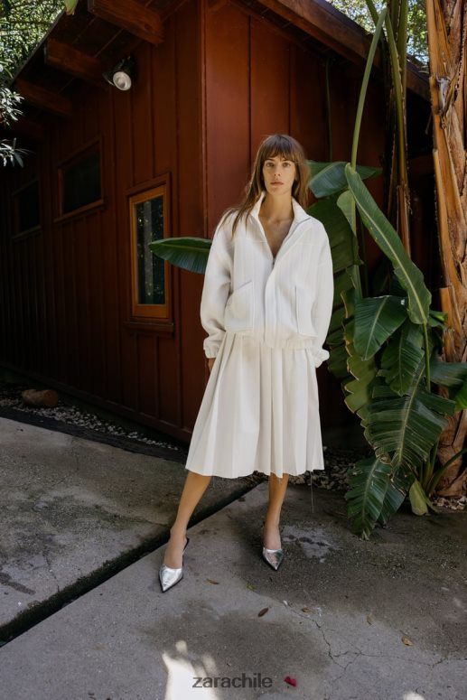 ropa cl Zara mujer bomber oversize acolchado crudo JJ06N454