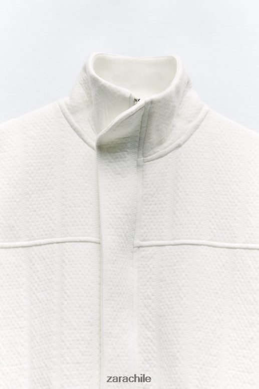 ropa cl Zara mujer bomber oversize acolchado crudo JJ06N454