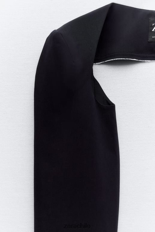 ropa cl Zara mujer calentadores de brazos ribeteados azul marino oscuro JJ06N487