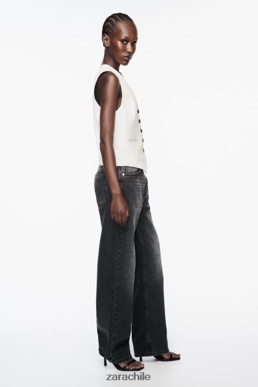 ropa cl Zara mujer chaleco a medida beige claro JJ06N4157