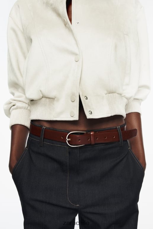 ropa cl Zara mujer chaqueta bomber de gamuza sintética crudo JJ06N436