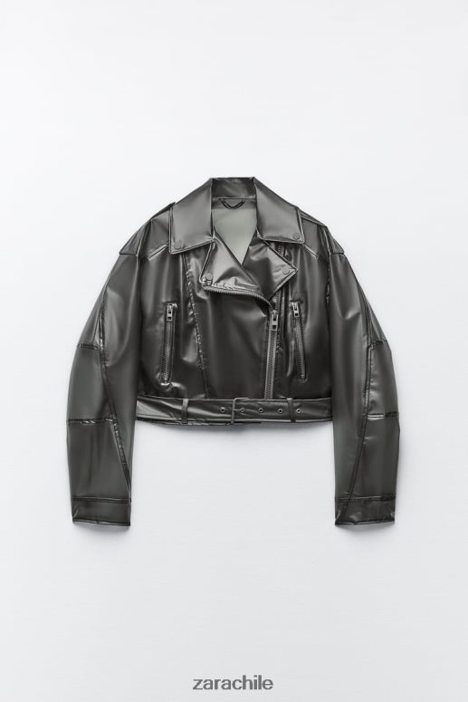 ropa cl Zara mujer chaqueta corta transparente original JJ06N494
