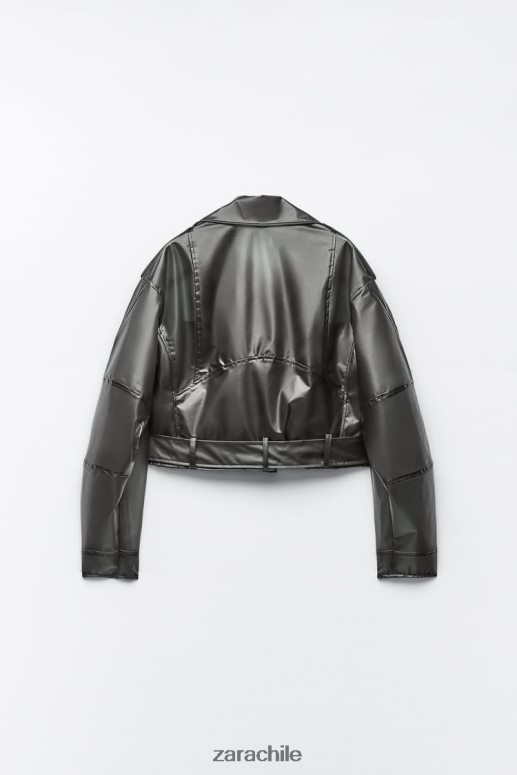 ropa cl Zara mujer chaqueta corta transparente original JJ06N494