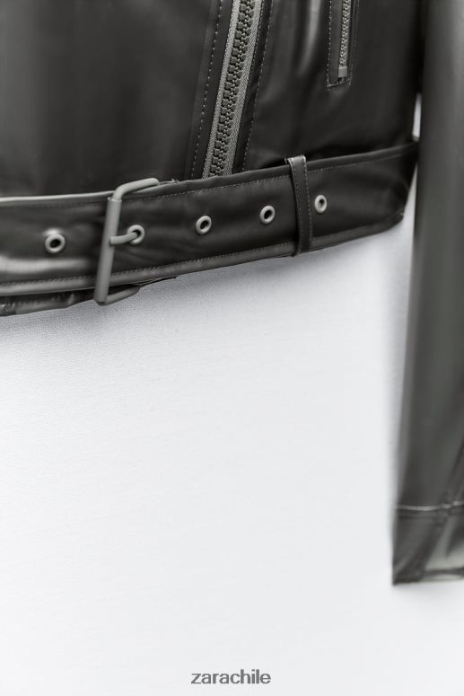 ropa cl Zara mujer chaqueta corta transparente original JJ06N494