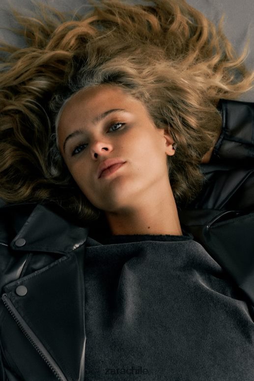 ropa cl Zara mujer chaqueta corta transparente original JJ06N494