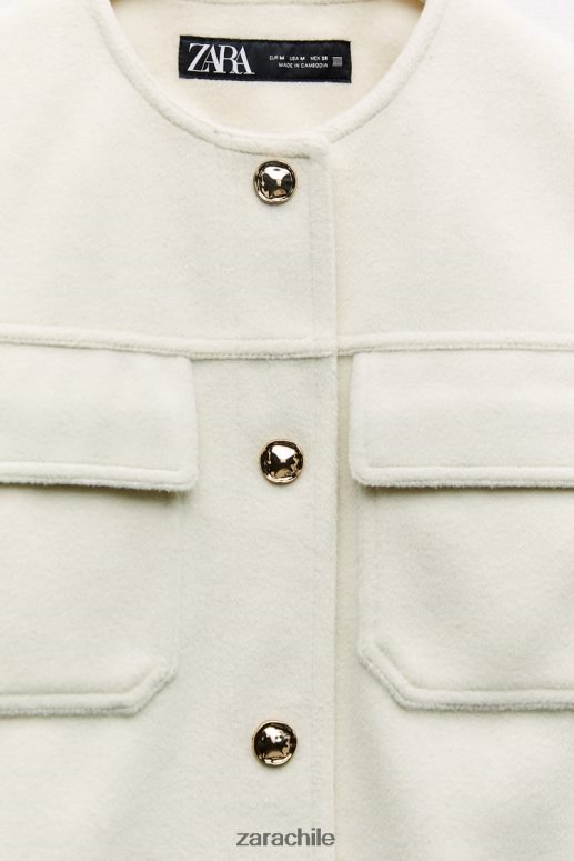 ropa cl Zara mujer chaqueta suave crudo JJ06N433