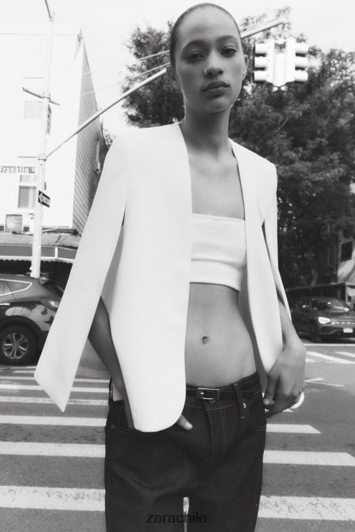 ropa cl Zara mujer chaqueta tipo capa crudo JJ06N4165