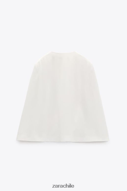 ropa cl Zara mujer chaqueta tipo capa crudo JJ06N4165