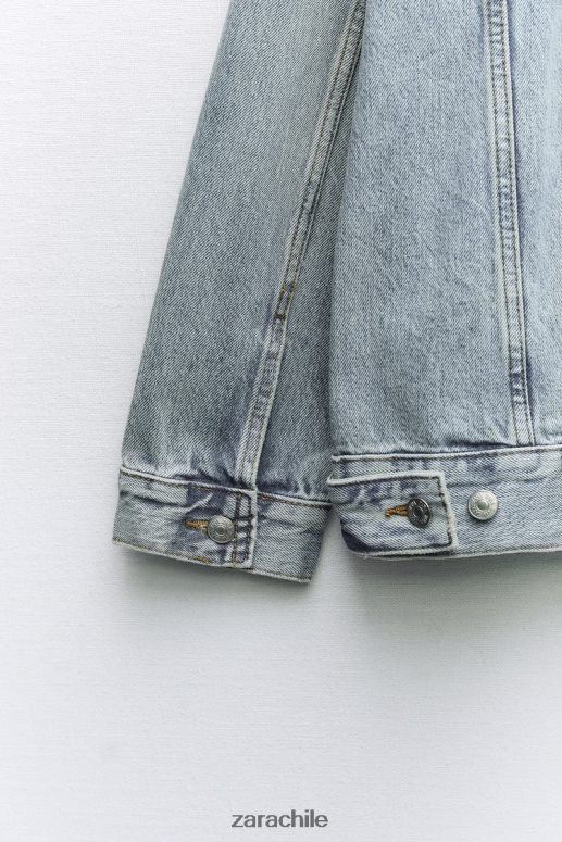 ropa cl Zara mujer sudadera denim trf azul JJ06N445