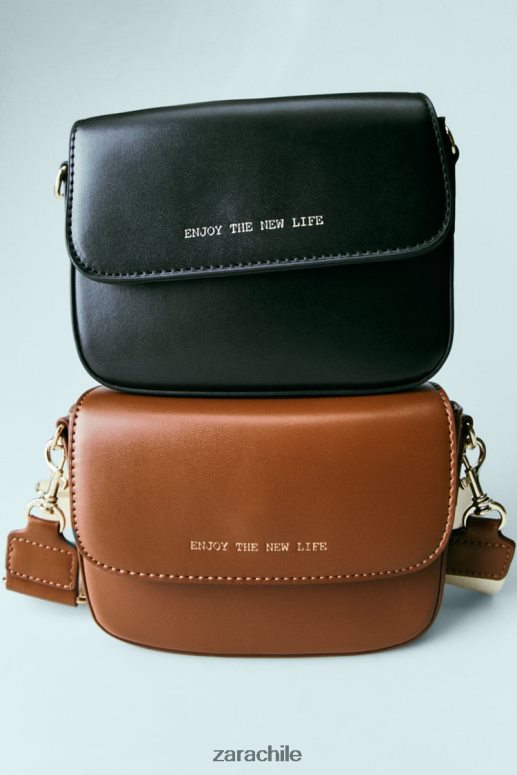 accesorios cl Zara niños bolso bandolera básico negro JJ06N41538