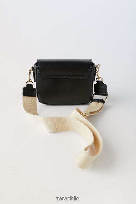 accesorios cl Zara niños bolso bandolera básico negro JJ06N41538