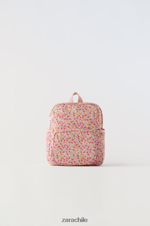 accesorios cl Zara niños mochila floral rosa JJ06N41570