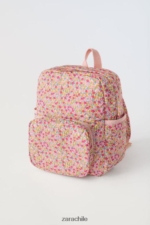 accesorios cl Zara niños mochila floral rosa JJ06N41570