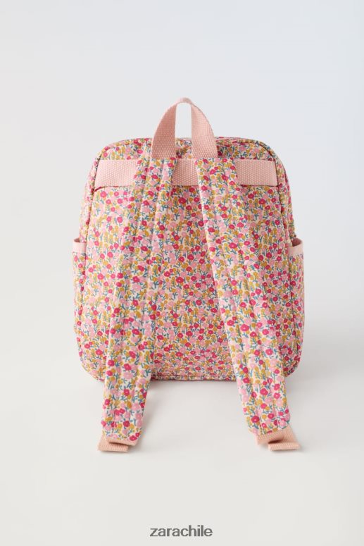 accesorios cl Zara niños mochila floral rosa JJ06N41570