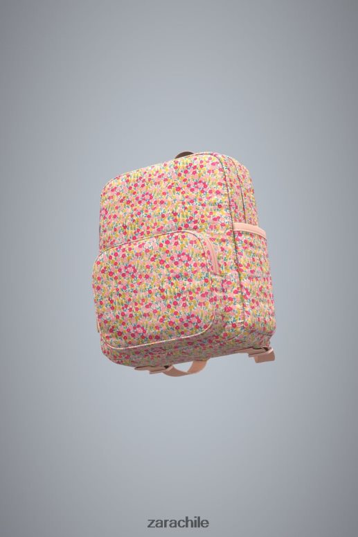 accesorios cl Zara niños mochila floral rosa JJ06N41570