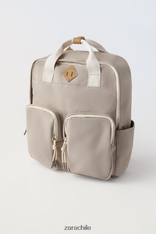 accesorios cl Zara niños mochila retro marrón arena JJ06N41543