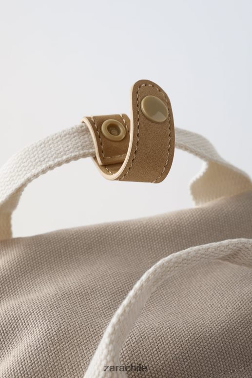 accesorios cl Zara niños mochila retro marrón arena JJ06N41543