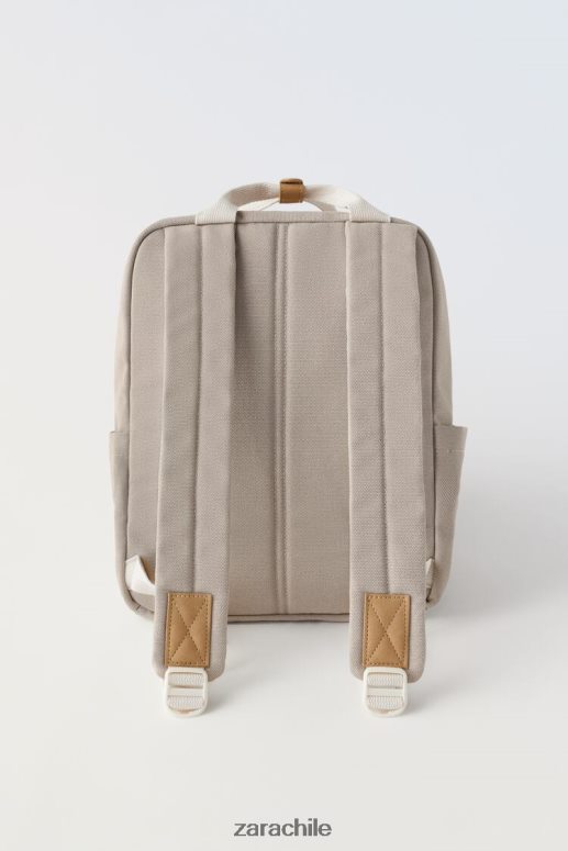 accesorios cl Zara niños mochila retro marrón arena JJ06N41543