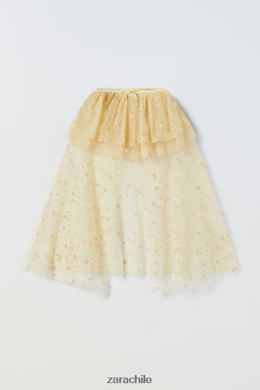 ropa cl Zara niños capa de disfraz de hada brillante dorado JJ06N41595