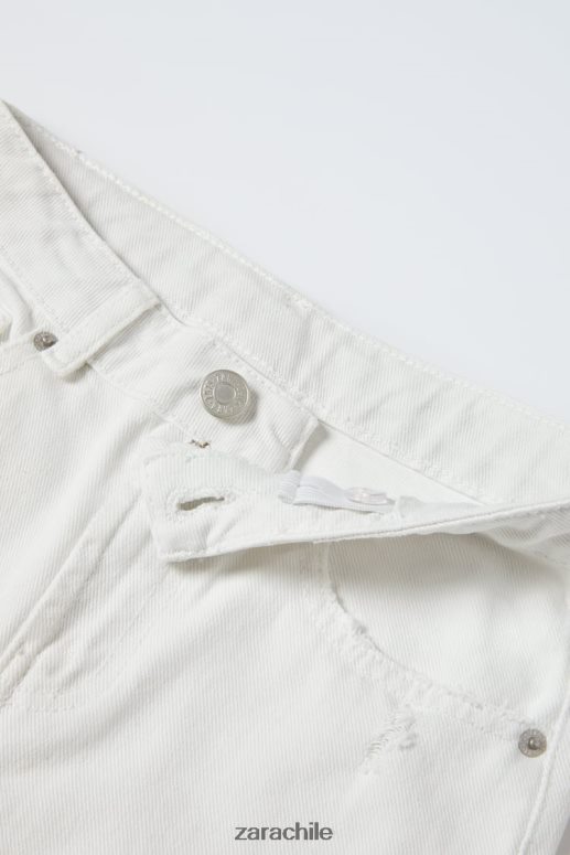 ropa cl Zara niños pantalones rasgados crudo JJ06N41615