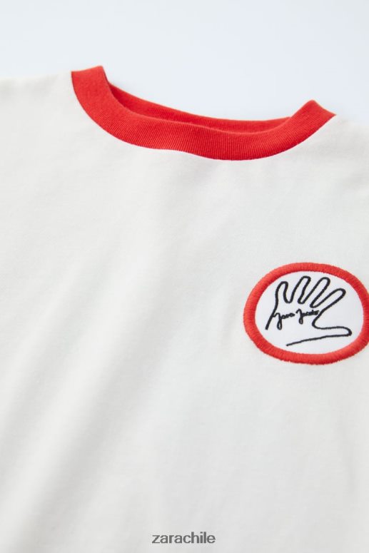 ropa cl Zara niños camiseta java jacobs rojo JJ06N41522