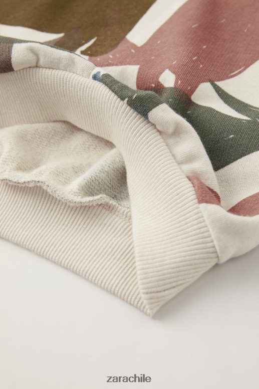 ropa cl Zara niños conjunto de dinosaurios crudo JJ06N41549