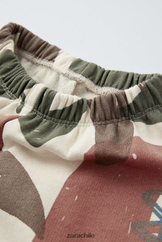 ropa cl Zara niños conjunto de dinosaurios crudo JJ06N41549