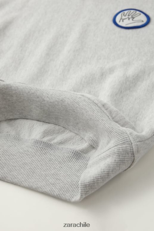 ropa cl Zara niños sudadera java jacobs marga gris JJ06N41516