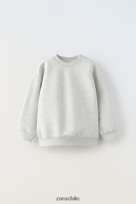 ropa cl Zara niños sudadera para correr marga gris JJ06N41524