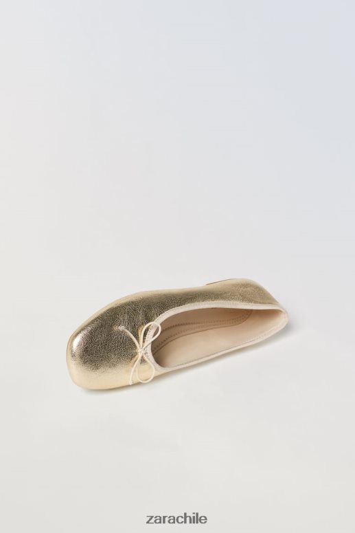 calzado cl Zara niños bailarinas metalizadas oro JJ06N41598